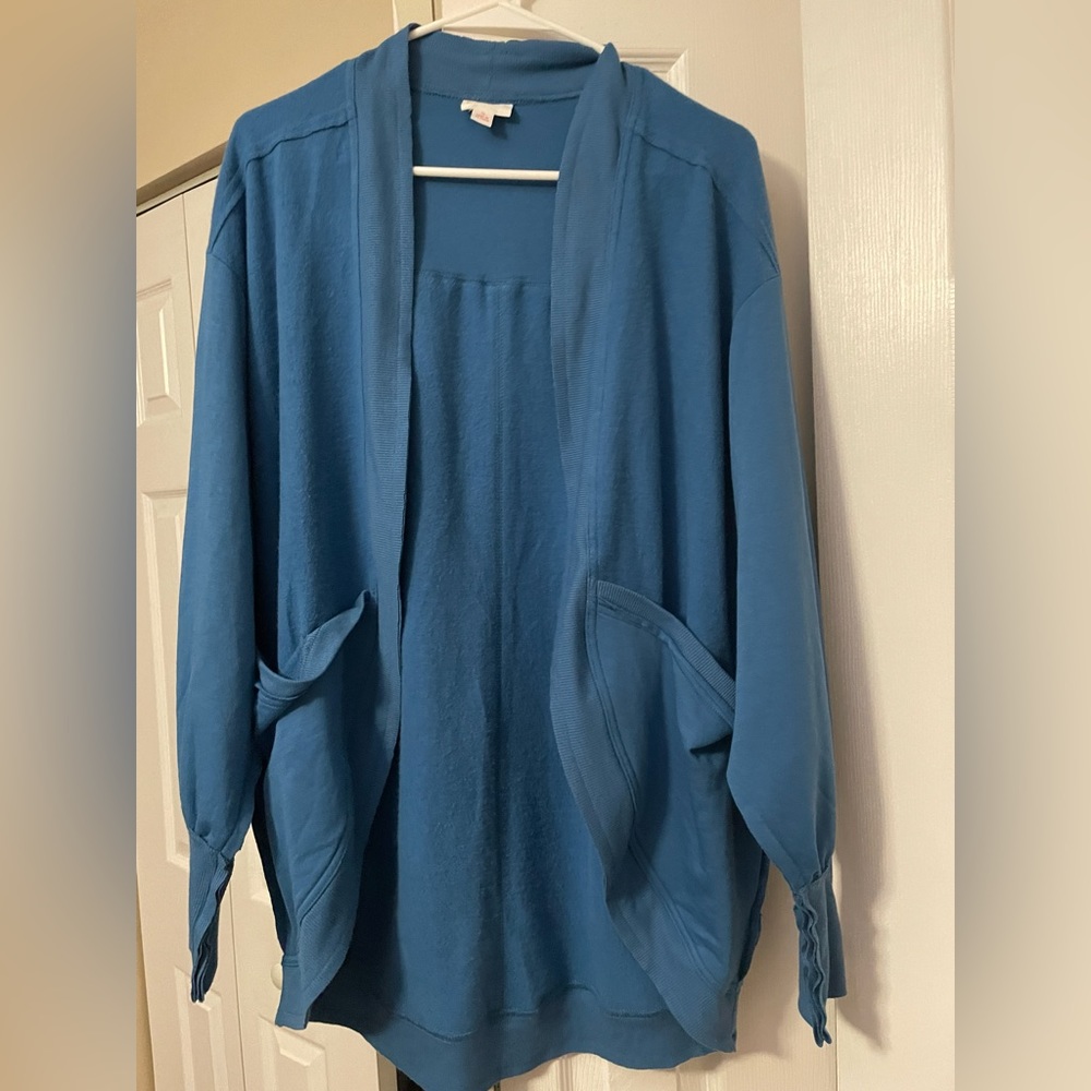 Blue Cardigan EUC size small